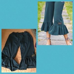 Matilda Jane Blue Alpha Big Ruffles Pants